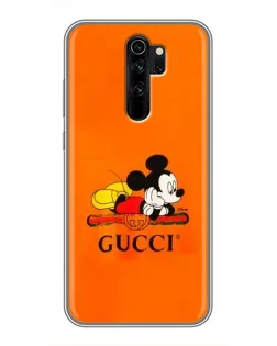 Чохол для Xiaomi Redmi Note 8 Pro з картинкою «Міккі Маус Gucci — помаранч» Чохол для Xiaomi Redmi Note 8 Pro з картинкою «Міккі Маус Gucci — помаранч»
