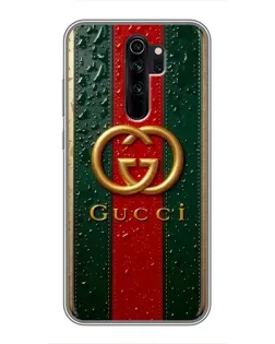 Чохол для Xiaomi Redmi Note 8 Pro з картинкою «Gucci — фірмова смуга та золото» Чохол для Xiaomi Redmi Note 8 Pro з картинкою «Gucci — фірмова смуга та золото»
