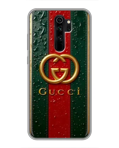 Чехол для Xiaomi Redmi Note 8 Pro с картинкой «Gucci — фирменная полоса и золото» Чехол для Xiaomi Redmi Note 8 Pro с картинкой «Gucci — фирменная полоса и золото»