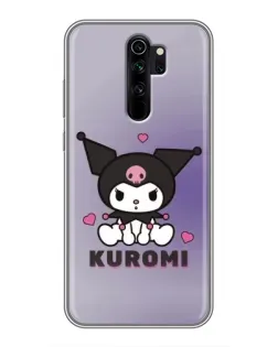 Чехол для Xiaomi Redmi Note 8 Pro с картинкой «Kuromi — фиолетовый арт»