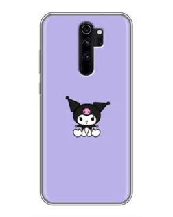 Чехол для Xiaomi Redmi Note 8 Pro с картинкой «Kuromi — фиолетовый минимализм»