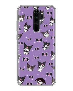 Чехол для Xiaomi Redmi Note 8 Pro с картинкой «Kuromi — паттерн»