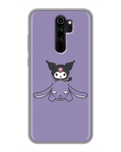 Чехол для Xiaomi Redmi Note 8 Pro с картинкой «Kuromi на лиловом фоне» Чехол для Xiaomi Redmi Note 8 Pro с картинкой «Kuromi на лиловом фоне»