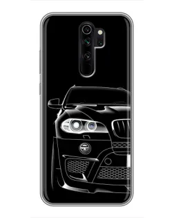 Чехол для Xiaomi Redmi Note 8 Pro с картинкой «Темный силуэт BMW»