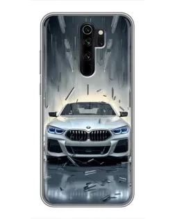 Чехол для Xiaomi Redmi Note 8 Pro с картинкой «BMW в свете фар»