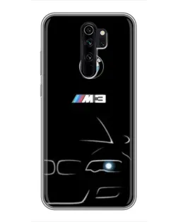 Чехол для Xiaomi Redmi Note 8 Pro с картинкой «Минималистичный принт BMW M3»