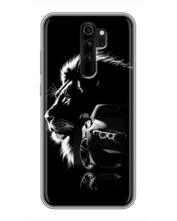 Чехол для Xiaomi Redmi Note 8 Pro с картинкой «BMW и лев»