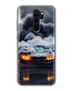 Чехол для Xiaomi Redmi Note 8 Pro с картинкой «BMW в дыму»