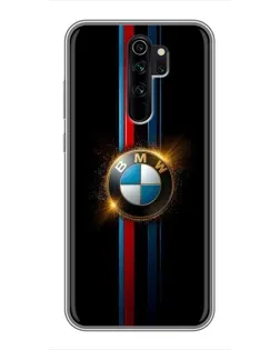 Чехол для Xiaomi Redmi Note 8 Pro с картинкой «BMW M-Power неон»
