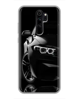 Чохол для Xiaomi Redmi Note 8 Pro з картинкою «Чорна BMW — профіль»