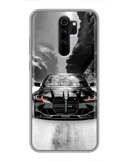 Чохол для Xiaomi Redmi Note 8 Pro з картинкою «BMW — акварельний дрифт»
