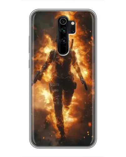 Чехол для Xiaomi Redmi Note 8 Pro с картинкой «BMW — скорость в дожде»