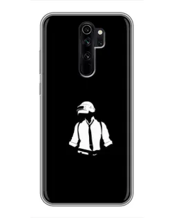 Чехол для Xiaomi Redmi Note 8 Pro с картинкой «PUBG — белый шлем»