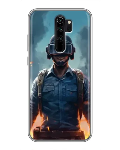 Чехол для Xiaomi Redmi Note 8 Pro с картинкой «PUBG — реалистичный герой»