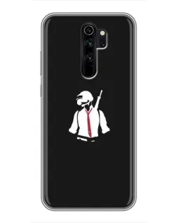 Чехол для Xiaomi Redmi Note 8 Pro с картинкой «PUBG — силуэт воина»