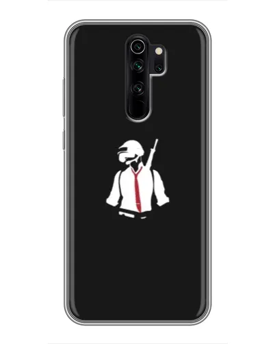 Чехол для Xiaomi Redmi Note 8 Pro с картинкой «PUBG — силуэт воина»