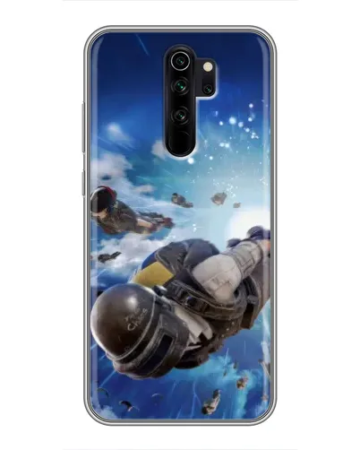 Чехол для Xiaomi Redmi Note 8 Pro с картинкой «Десант PUBG — прыжок»