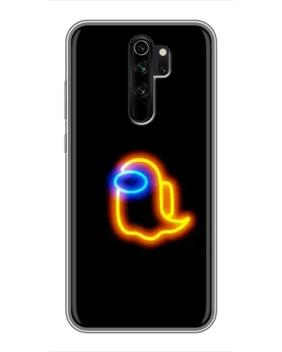 Чехол для Xiaomi Redmi Note 8 Pro с картинкой «Among Us неоновое сияние»