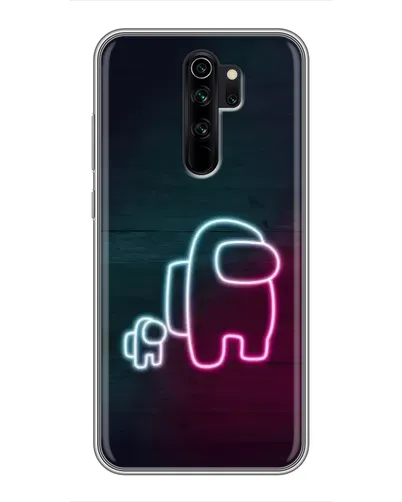 Чехол для Xiaomi Redmi Note 8 Pro с картинкой «Among Us неон-арт»