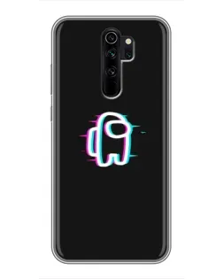 Чехол для Xiaomi Redmi Note 8 Pro с картинкой «Among Us неон»