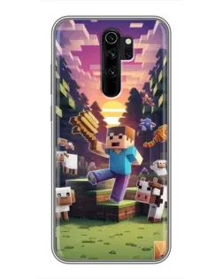 Чехол для Xiaomi Redmi Note 8 Pro с картинкой «Стив на ферме» Чехол для Xiaomi Redmi Note 8 Pro с картинкой «Стив на ферме»