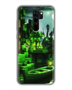Чехол для Xiaomi Redmi Note 8 Pro с картинкой «Minecraft лесной пейзаж» Чехол для Xiaomi Redmi Note 8 Pro с картинкой «Minecraft лесной пейзаж»