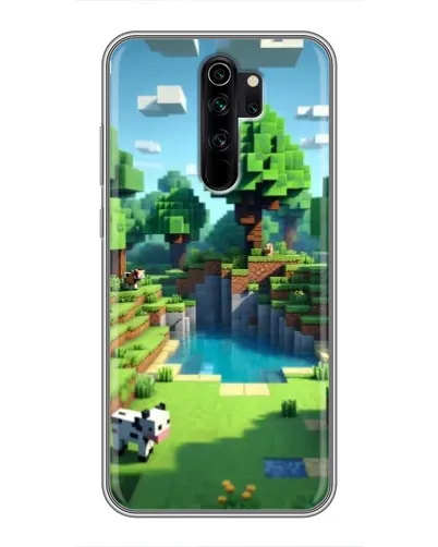 Чехол для Xiaomi Redmi Note 8 Pro с картинкой «Minecraft летний день»