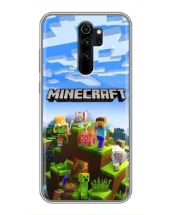 Чехол для Xiaomi Redmi Note 8 Pro с картинкой «Minecraft классический мир»