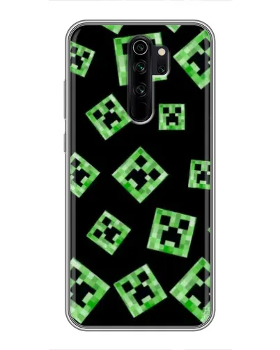 Чехол для Xiaomi Redmi Note 8 Pro с картинкой «Паттерн с криперами»