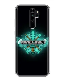 Чехол для Xiaomi Redmi Note 8 Pro с картинкой «Minecraft Diamond лого»
