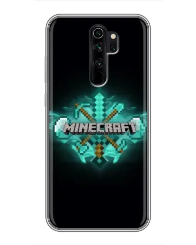 Чехол для Xiaomi Redmi Note 8 Pro с картинкой «Minecraft Diamond лого»