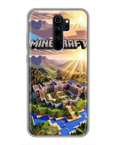 Чехол для Xiaomi Redmi Note 8 Pro с картинкой «Minecraft панорама»