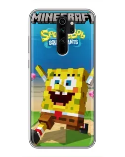 Чехол для Xiaomi Redmi Note 8 Pro с картинкой «Губка Боб Minecraft» Чехол для Xiaomi Redmi Note 8 Pro с картинкой «Губка Боб Minecraft»