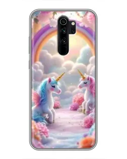 Чехол для Xiaomi Redmi Note 8 Pro с картинкой «Радуга и единороги» Чехол для Xiaomi Redmi Note 8 Pro с картинкой «Радуга и единороги»