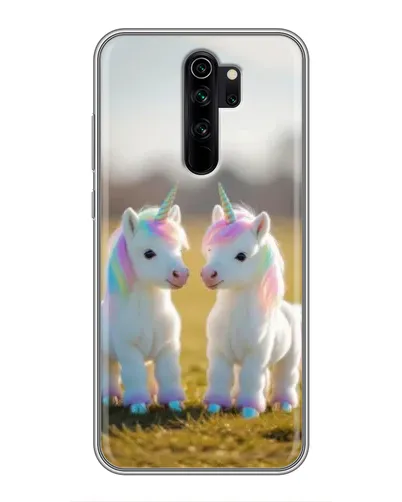 Чехол для Xiaomi Redmi Note 8 Pro с картинкой «Пара единорогов»