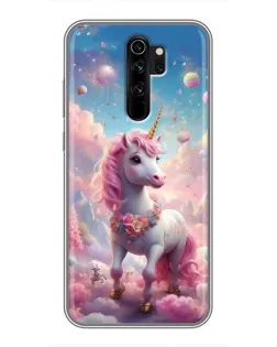 Чехол для Xiaomi Redmi Note 8 Pro с картинкой «Единорог среди облаков»