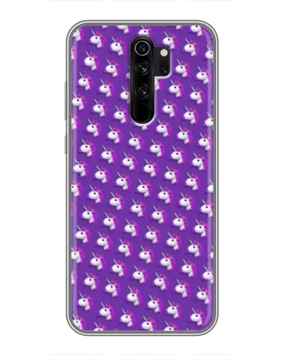 Чехол для Xiaomi Redmi Note 8 Pro с картинкой «Единороги на фиолетовом»