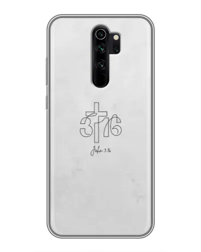 Чехол для Xiaomi Redmi Note 8 Pro с картинкой «Иоанна 3:16 Крест»