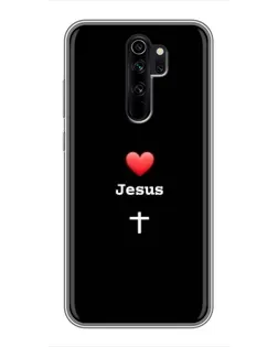 Чохол для Xiaomi Redmi Note 8 Pro з картинкою «Серце - Jesus»