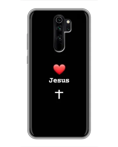 Чехол для Xiaomi Redmi Note 8 Pro с картинкой «Сердце - Jesus»