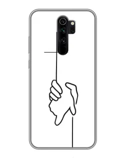Чохол для Xiaomi Redmi Note 8 Pro з картинкою «Рука тримає»