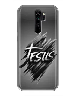 Чехол для Xiaomi Redmi Note 8 Pro с картинкой «Надпись Jesus Graffiti»