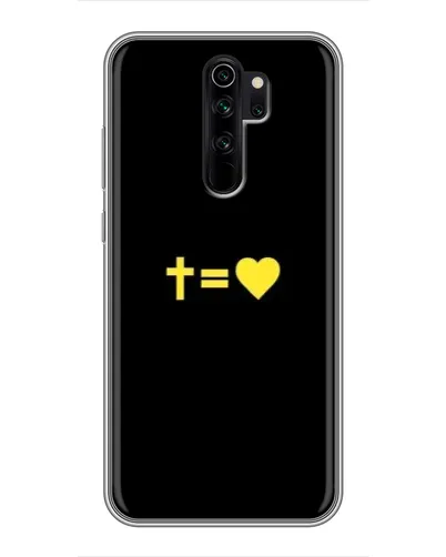 Чехол для Xiaomi Redmi Note 8 Pro с картинкой «Сердце и Крест»