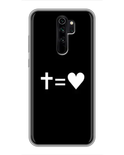 Чехол для Xiaomi Redmi Note 8 Pro с картинкой «Крест и Сердце»