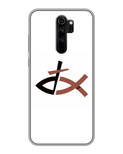 Чехол для Xiaomi Redmi Note 8 Pro с картинкой «Рыба и крест»