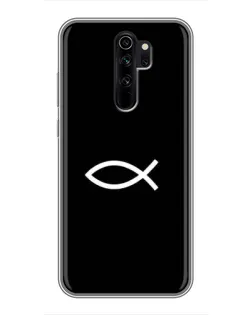 Чехол для Xiaomi Redmi Note 8 Pro с картинкой «Символ рыбы Jesus»