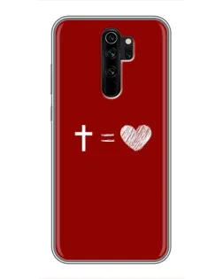 Чехол для Xiaomi Redmi Note 8 Pro с картинкой «Уравнение любви»