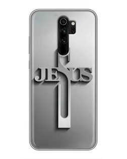 Чехол для Xiaomi Redmi Note 8 Pro с картинкой «Металлический крест Jesus»