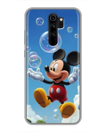 Чехол для Xiaomi Redmi Note 8 Pro с картинкой «Mickey и мыльные пузыри»