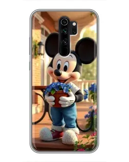 Чехол для Xiaomi Redmi Note 8 Pro с картинкой «Микки садовод»